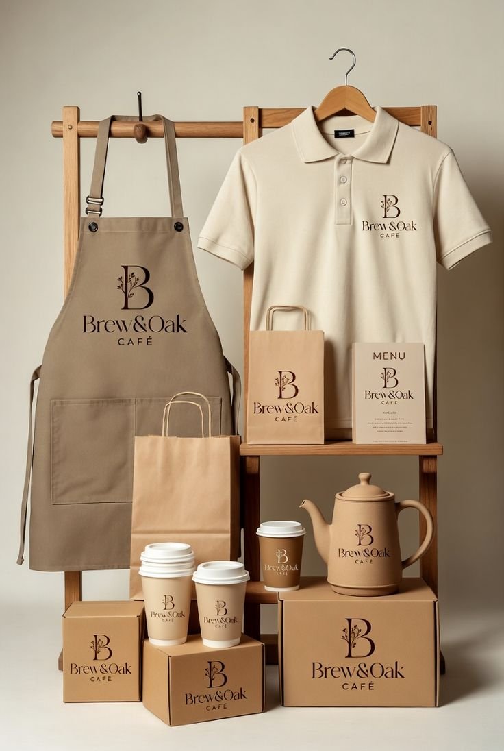Premium brand kit with logo and collateral