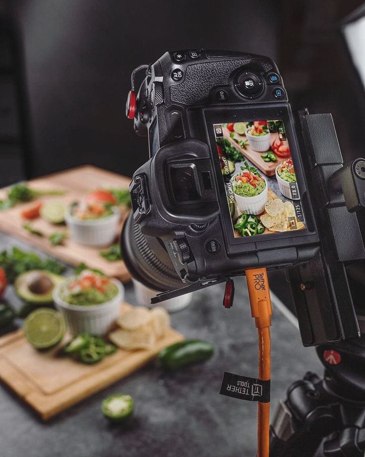 Commercial product photography with props